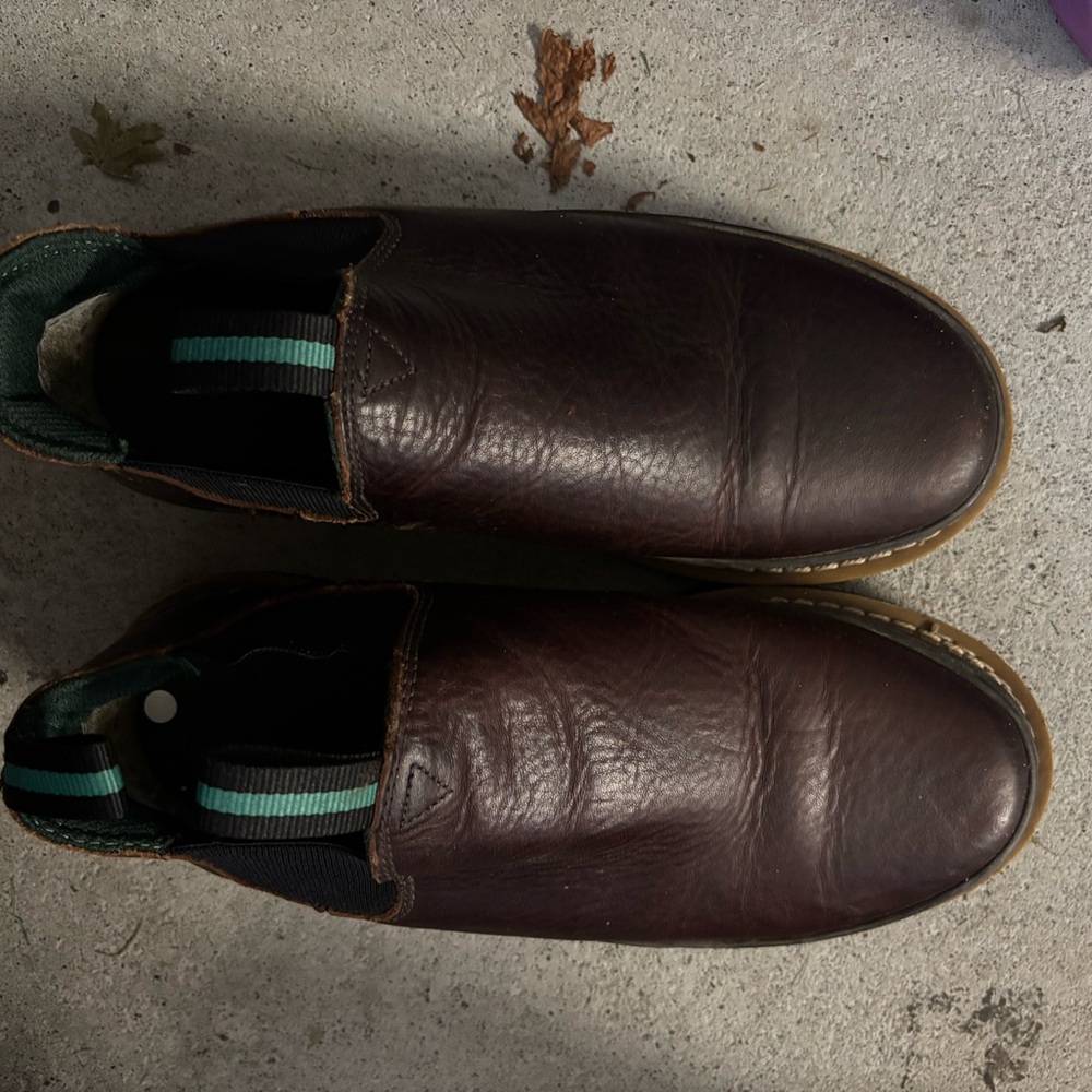 Georgia Boot Dark Brown Leather Slip-Ons